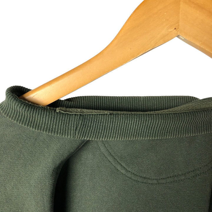 90'S GAP Old Gap Plain Blank Sweatshirt Trainer Men's M Size Vintage cotton Khaki type sage green Vintage Second Hand