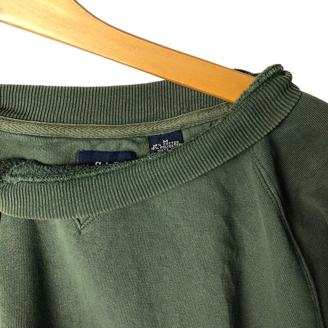 90'S GAP Old Gap Plain Blank Sweatshirt Trainer Men's M Size Vintage cotton Khaki type sage green Vintage Second Hand
