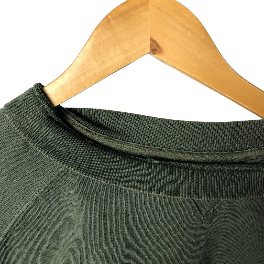90'S GAP Old Gap Plain Blank Sweatshirt Trainer Men's M Size Vintage cotton Khaki type sage green Vintage Second Hand