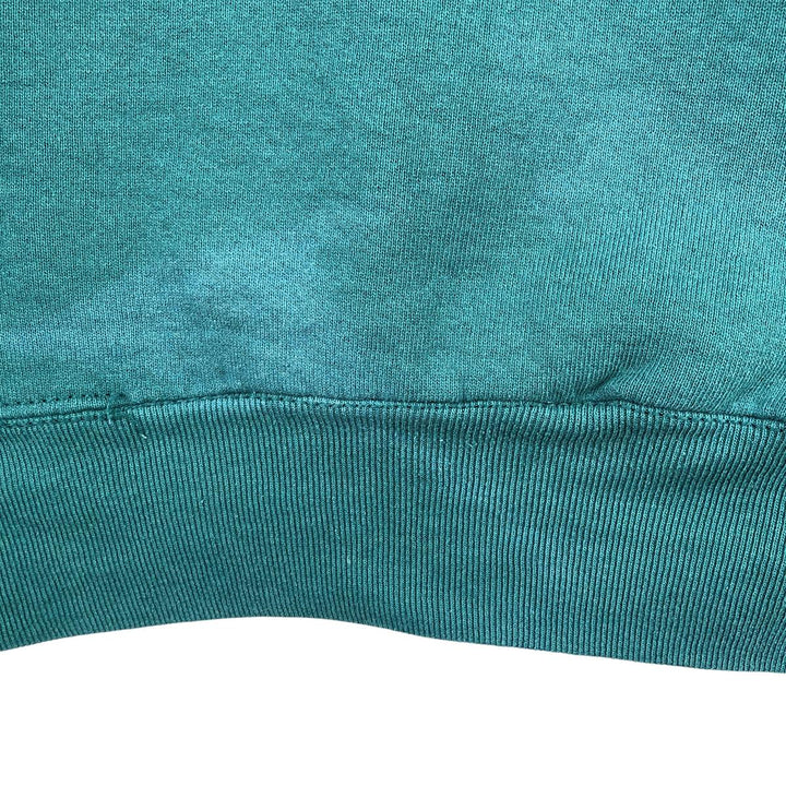 Vintage 90'S MUNSINGWEAR plain blank sweatshirt, made in the USA, men's size XL cotton Green type dark green Vintage Second Hand