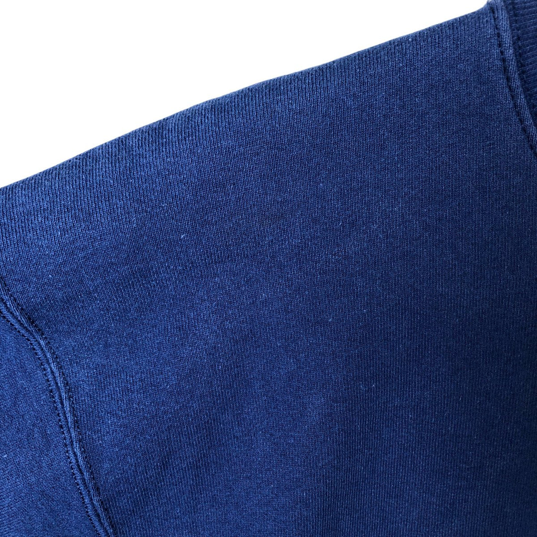 Vintage 90'S MUNSINGWEAR plain blank sweatshirt, made in the USA, men's size L cotton Navy blue Vintage Second Hand