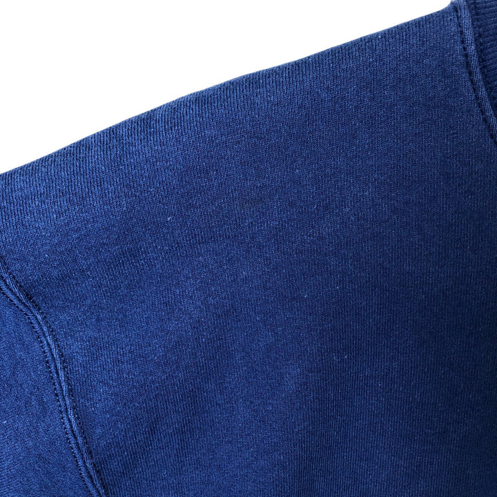 Vintage 90'S MUNSINGWEAR plain blank sweatshirt, made in the USA, men's size L cotton Navy blue Vintage Second Hand