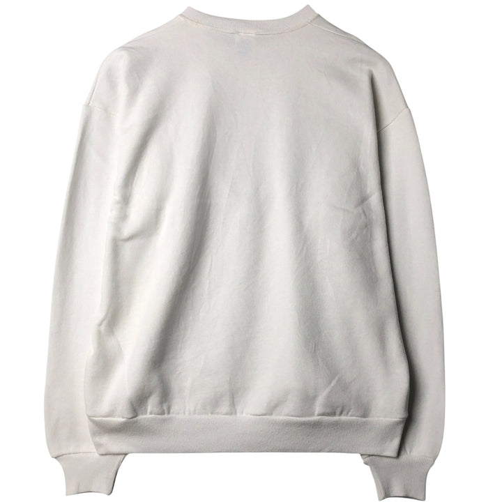 80s-90'S Jerzees Plain Blank Sweatshirt Trainer Made in USA Men's XL Vintage cotton white type Vintage Second Hand