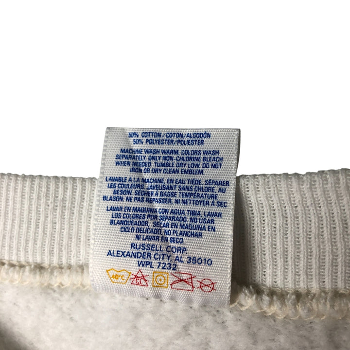 80s-90'S Jerzees Plain Blank Sweatshirt Trainer Made in USA Men's XL Vintage cotton white type Vintage Second Hand