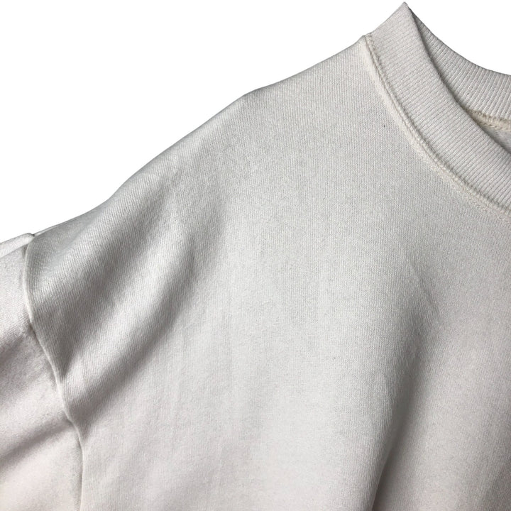 80s-90'S Jerzees Plain Blank Sweatshirt Trainer Made in USA Men's XL Vintage cotton white type Vintage Second Hand