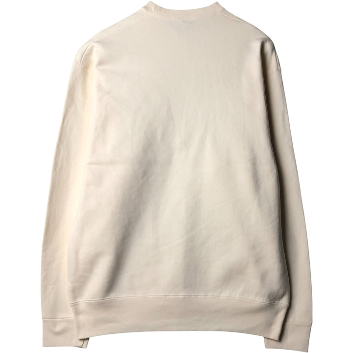 90'S Fruit of the Loom plain blank sweatshirt, made in the USA, men's size XL, long sleeve, vintage cotton ivory Vintage Second Hand