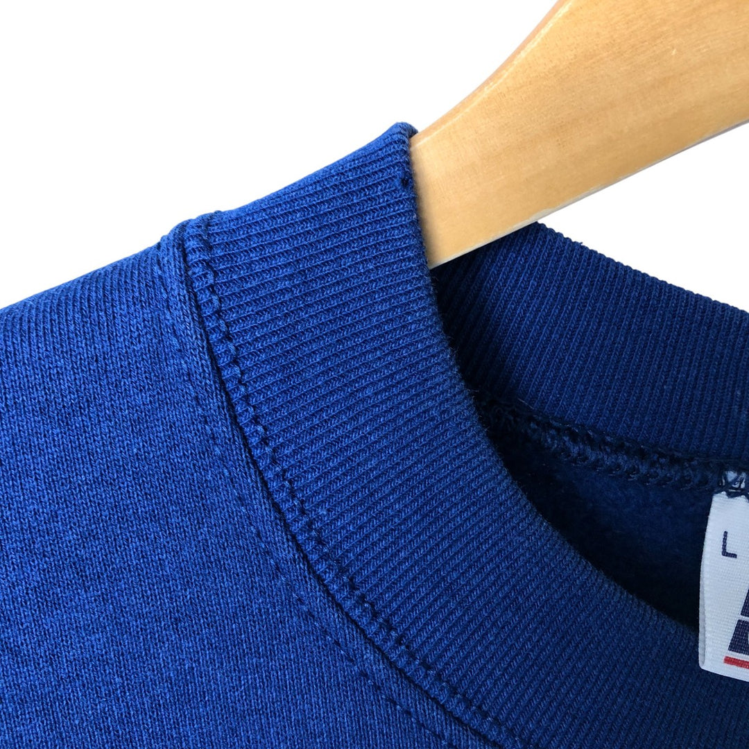 90'S BVD plain blank sweatshirt, sweatshirt, made in USA, men's size L, vintage cotton Navy blue Vintage Second Hand