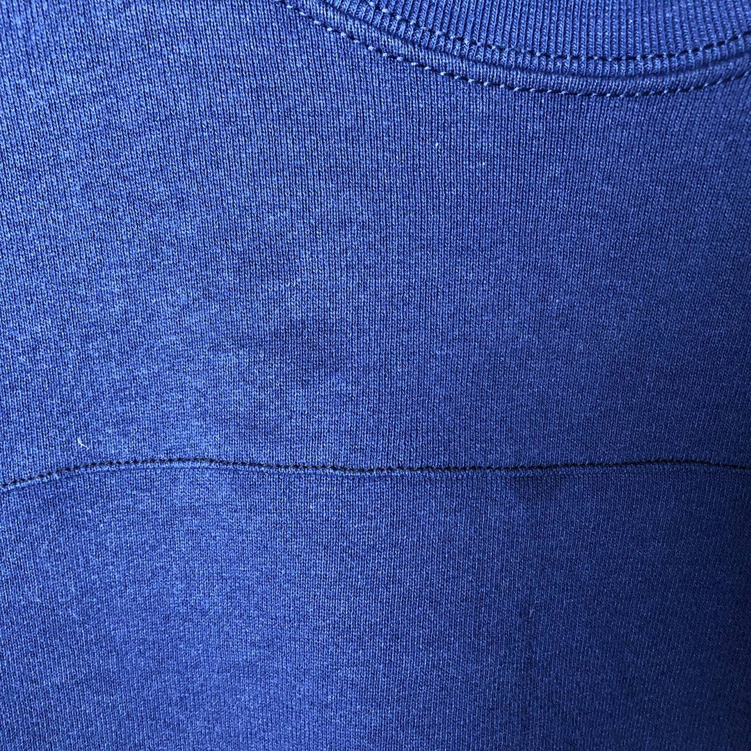 90'S BVD plain blank sweatshirt, sweatshirt, made in USA, men's size L, vintage cotton Navy blue Vintage Second Hand