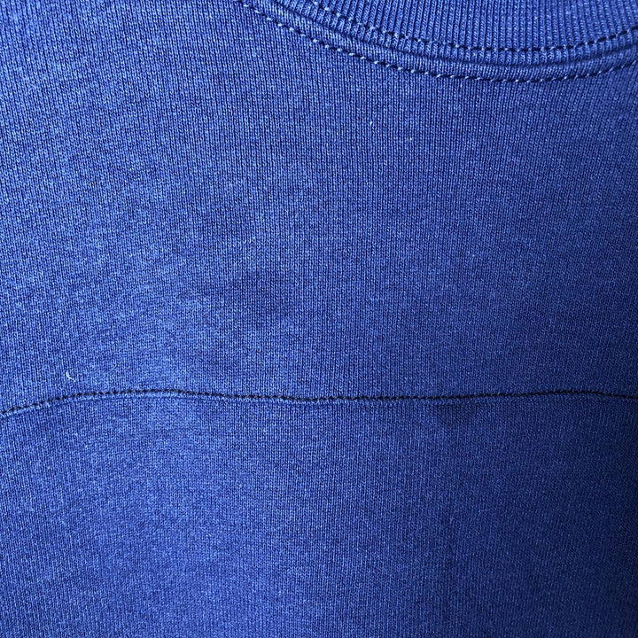 90'S BVD plain blank sweatshirt, sweatshirt, made in USA, men's size L, vintage cotton Navy blue Vintage Second Hand