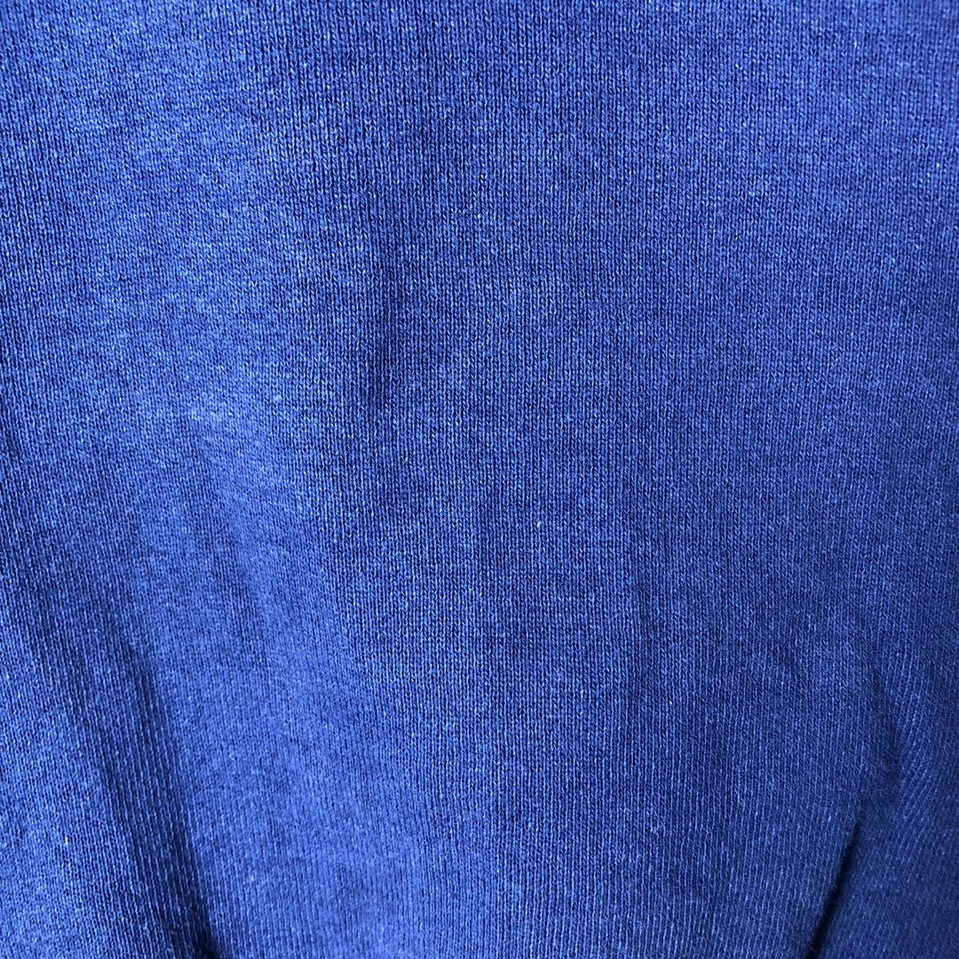 90'S BVD plain blank sweatshirt, sweatshirt, made in USA, men's size L, vintage cotton Navy blue Vintage Second Hand