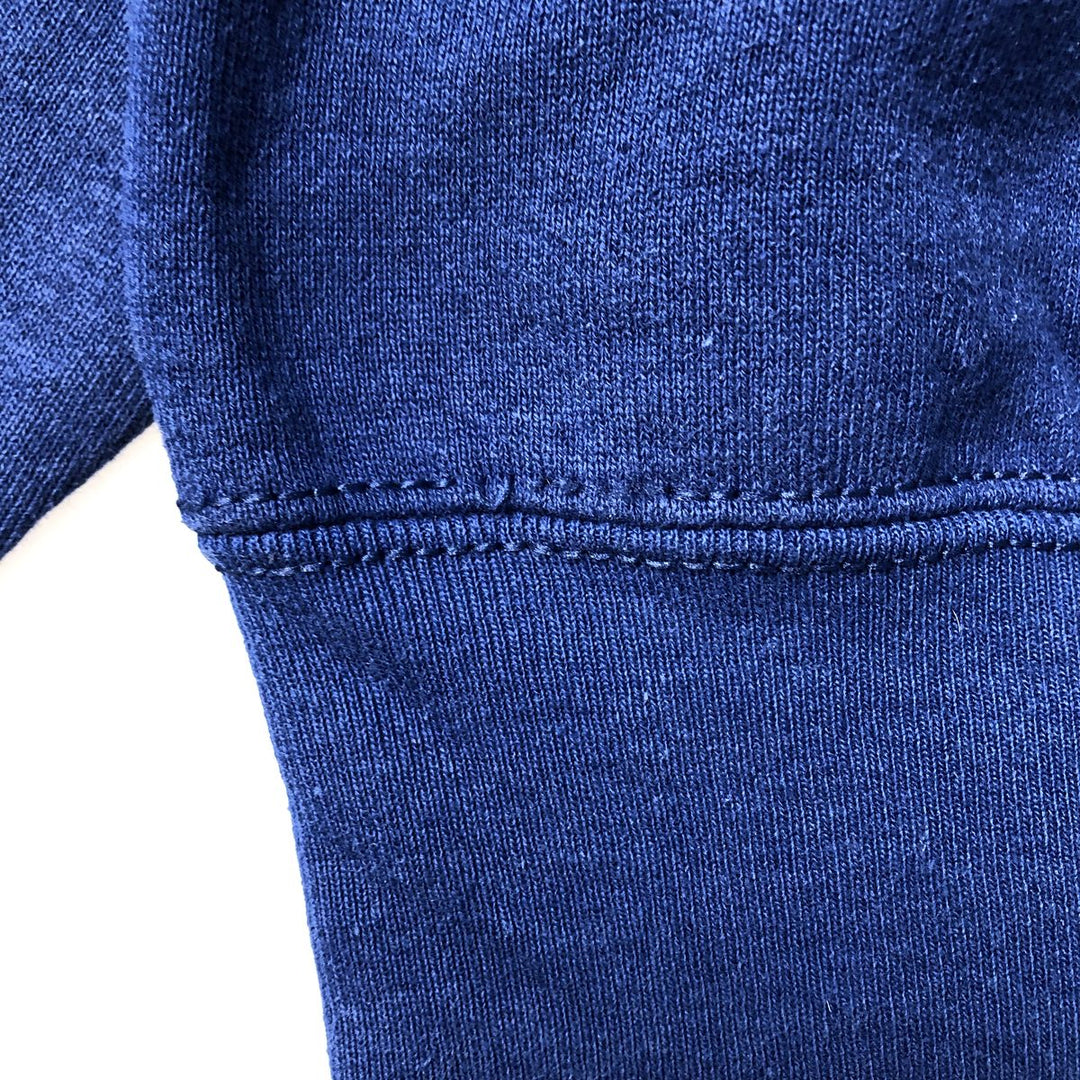 90'S BVD plain blank sweatshirt, sweatshirt, made in USA, men's size L, vintage cotton Navy blue Vintage Second Hand