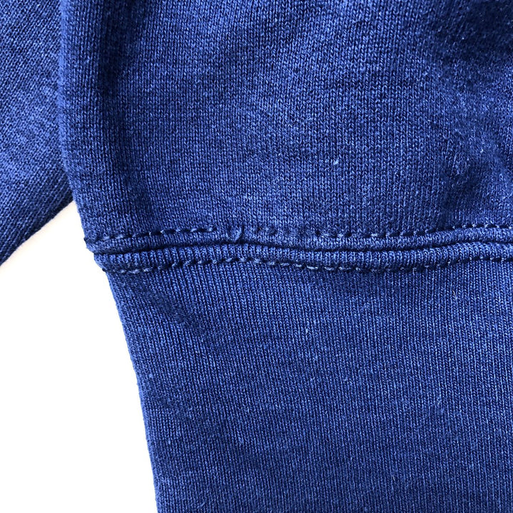 90'S BVD plain blank sweatshirt, sweatshirt, made in USA, men's size L, vintage cotton Navy blue Vintage Second Hand