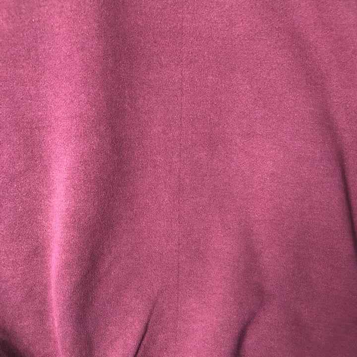 90'S HIS plain blank sweatshirt, sweatshirt, made in USA, men's XL size, vintage cotton Red type red-purple Vintage Second Hand