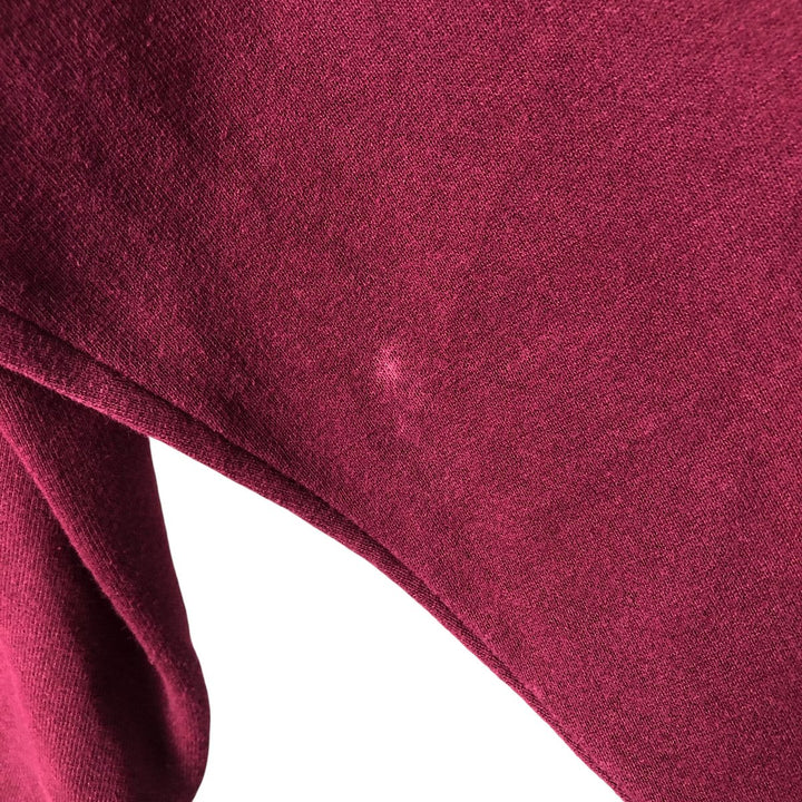 90'S HIS plain blank sweatshirt, sweatshirt, made in USA, men's XL size, vintage cotton Red type red-purple Vintage Second Hand