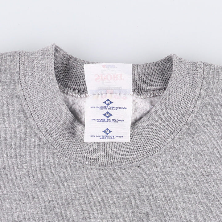Vintage 90'S Jerzees SPORT Z plain blank sweatshirt, made in the USA, size M, men's cotton gray type Vintage Second Hand