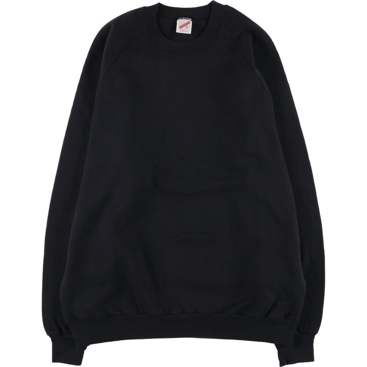 90'S Jerzees Plain Blank Sweatshirt Trainer Made in USA Men's XL Vintage cotton black type Vintage Second Hand