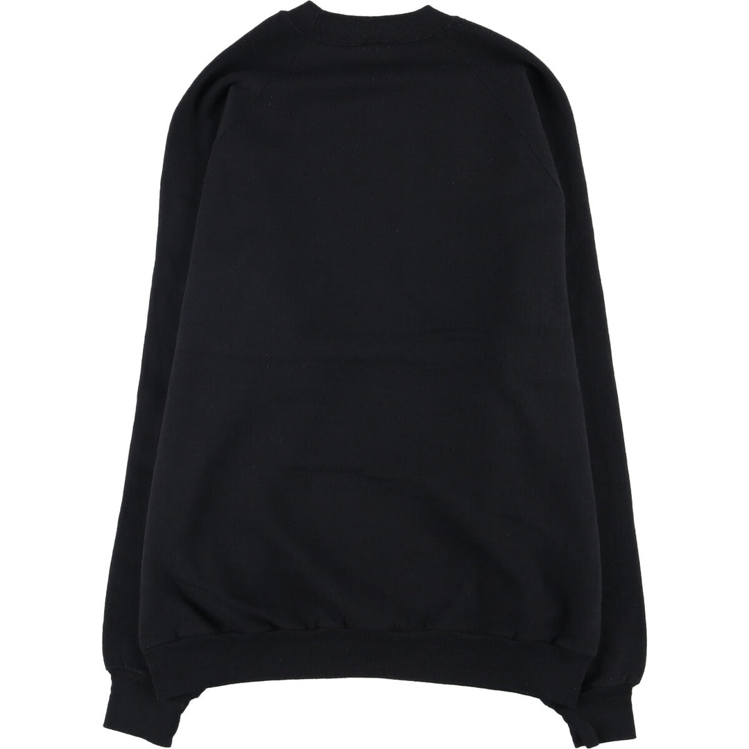 90'S Jerzees Plain Blank Sweatshirt Trainer Made in USA Men's XL Vintage cotton black type Vintage Second Hand