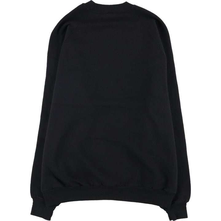 90'S Jerzees Plain Blank Sweatshirt Trainer Made in USA Men's XL Vintage cotton black type Vintage Second Hand