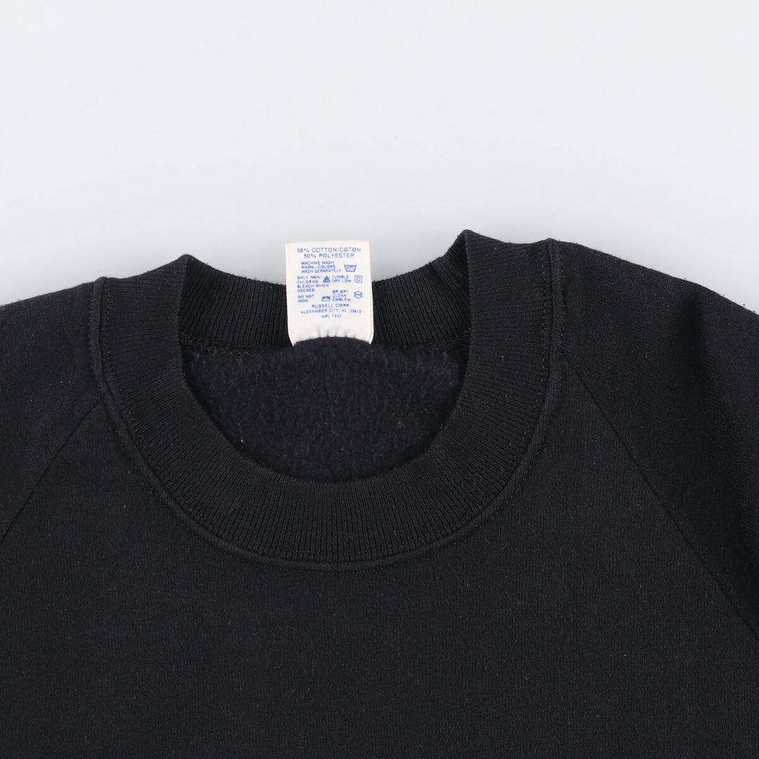 90'S Jerzees Plain Blank Sweatshirt Trainer Made in USA Men's XL Vintage cotton black type Vintage Second Hand