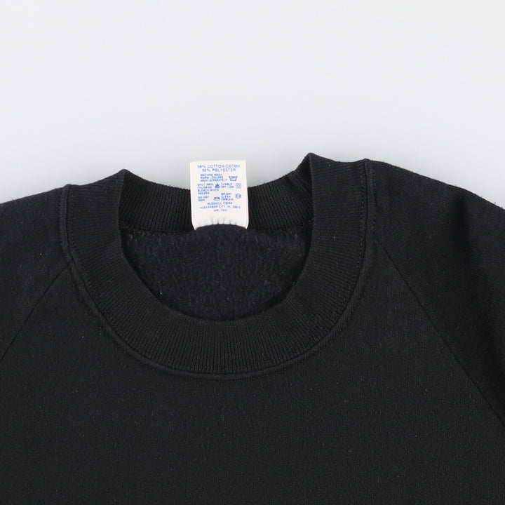 90'S Jerzees Plain Blank Sweatshirt Trainer Made in USA Men's XL Vintage cotton black type Vintage Second Hand