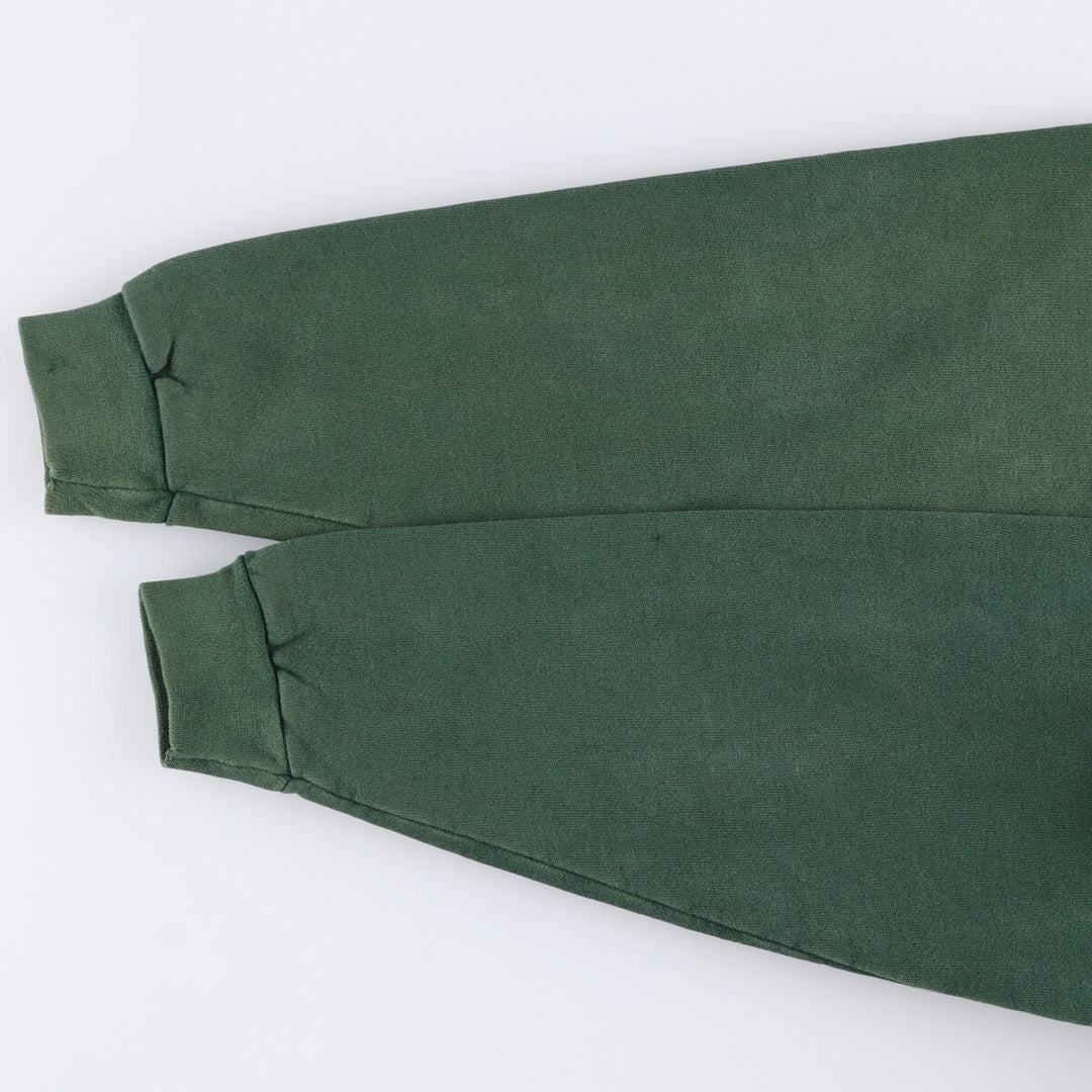 Tultex ATHLETIG WEIGHT Turtleneck Sweatshirt, Solid Color, Made in USA, Men's Size L cotton Green type dark green Vintage Second Hand