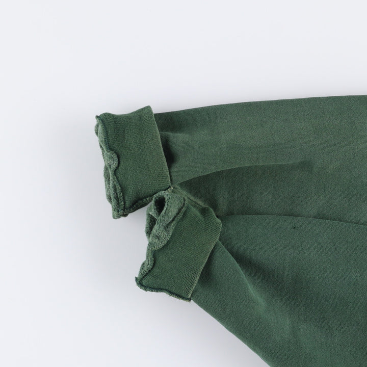 Tultex ATHLETIG WEIGHT Turtleneck Sweatshirt, Solid Color, Made in USA, Men's Size L cotton Green type dark green Vintage Second Hand