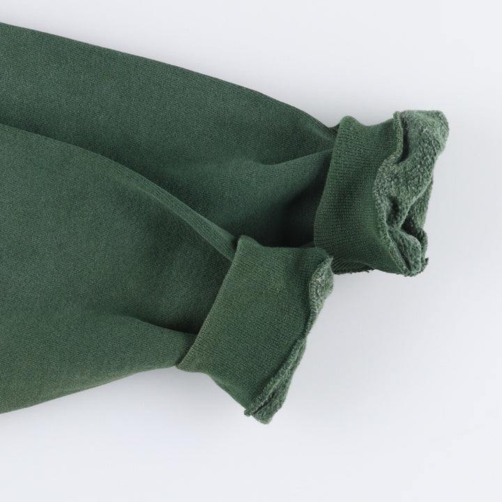 Tultex ATHLETIG WEIGHT Turtleneck Sweatshirt, Solid Color, Made in USA, Men's Size L cotton Green type dark green Vintage Second Hand
