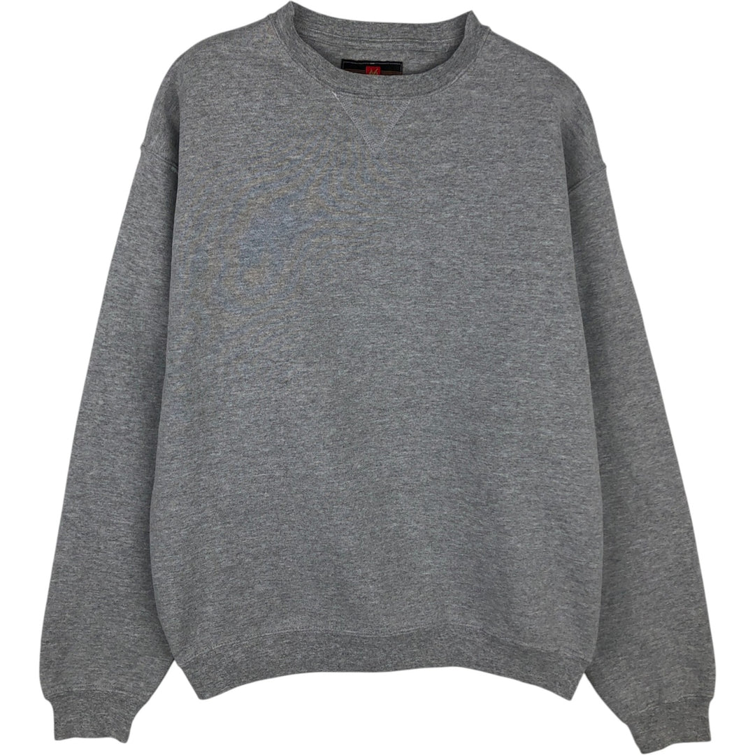 Vintage 90'S Russell Members Mark plain blank sweatshirt, size L, men's cotton gray type Vintage Second Hand
