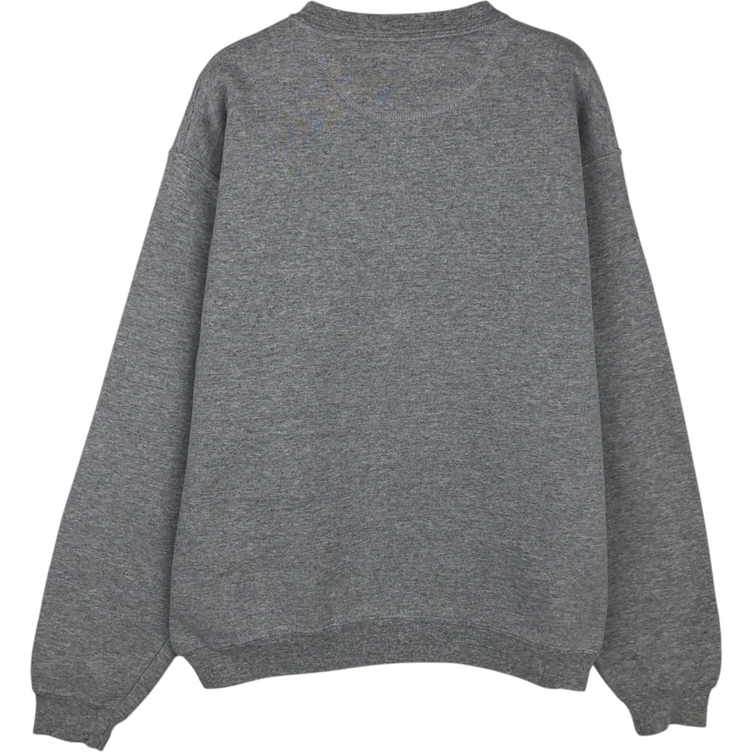 Vintage 90'S Russell Members Mark plain blank sweatshirt, size L, men's cotton gray type Vintage Second Hand
