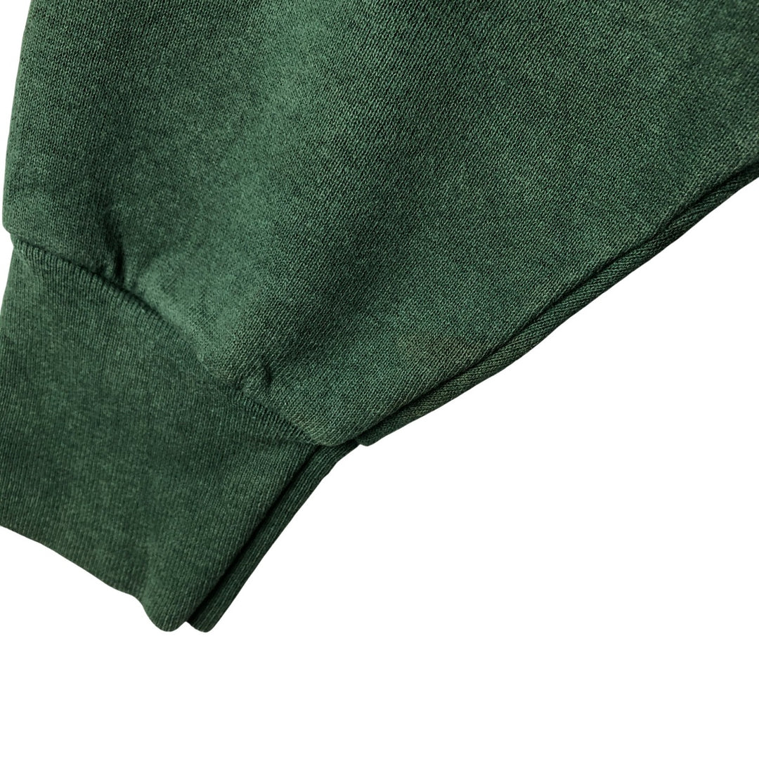 90'S PRO SPIRIT plain blank sweatshirt, made in USA, men's size L, vintage cotton Green type dark green Vintage Second Hand