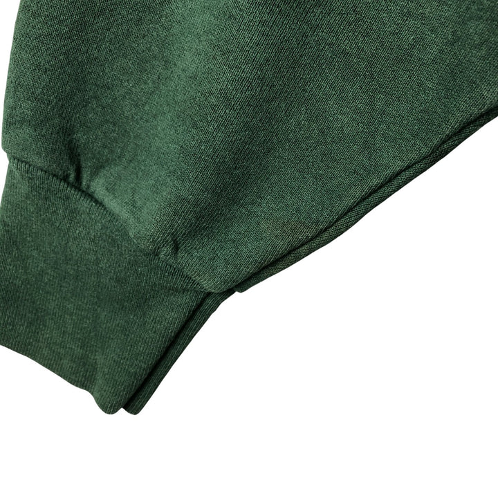90'S PRO SPIRIT plain blank sweatshirt, made in USA, men's size L, vintage cotton Green type dark green Vintage Second Hand