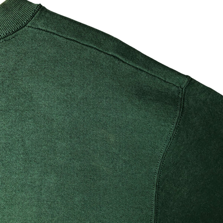 90'S PRO SPIRIT plain blank sweatshirt, made in USA, men's size L, vintage cotton Green type dark green Vintage Second Hand