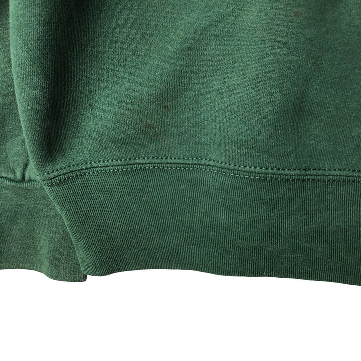 90'S PRO SPIRIT plain blank sweatshirt, made in USA, men's size L, vintage cotton Green type dark green Vintage Second Hand