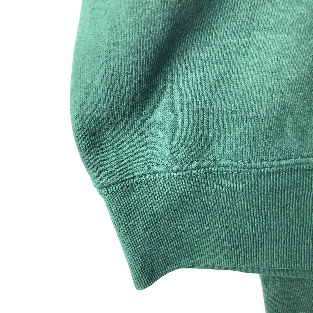 90'S Fruit of the Loom printed sweatshirt, made in the USA, men's XL size, vintage cotton green type Vintage Second Hand