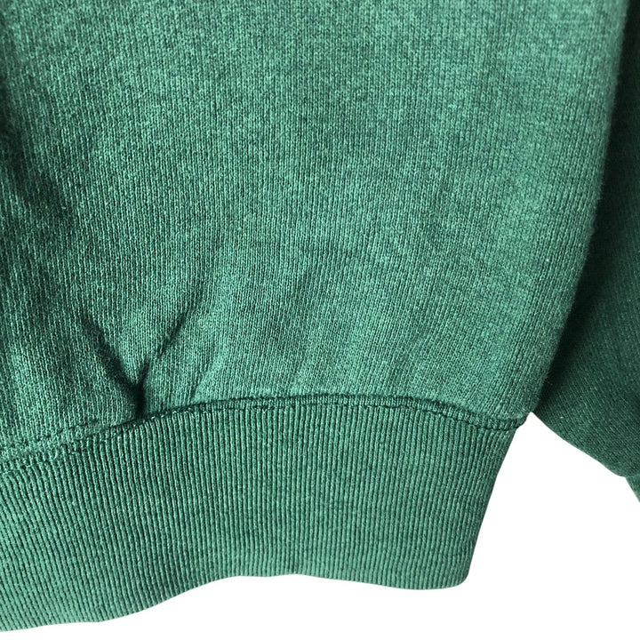 90'S Fruit of the Loom printed sweatshirt, made in the USA, men's XL size, vintage cotton green type Vintage Second Hand