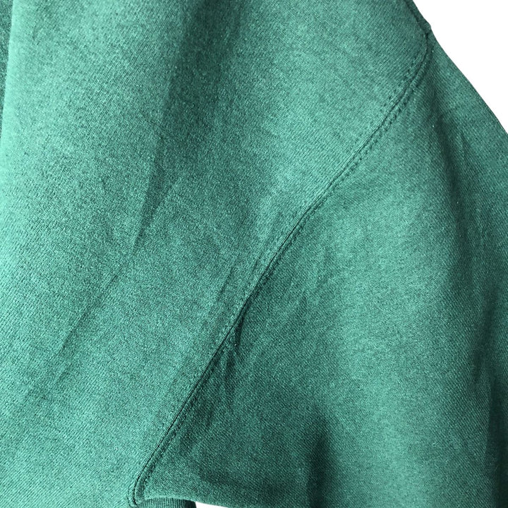 90'S Fruit of the Loom printed sweatshirt, made in the USA, men's XL size, vintage cotton green type Vintage Second Hand