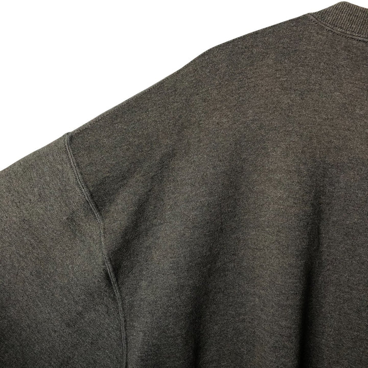 90'S Russell plain blank sweatshirt, sweatshirt, men's XXL size, vintage cotton Charcoal Vintage Second Hand