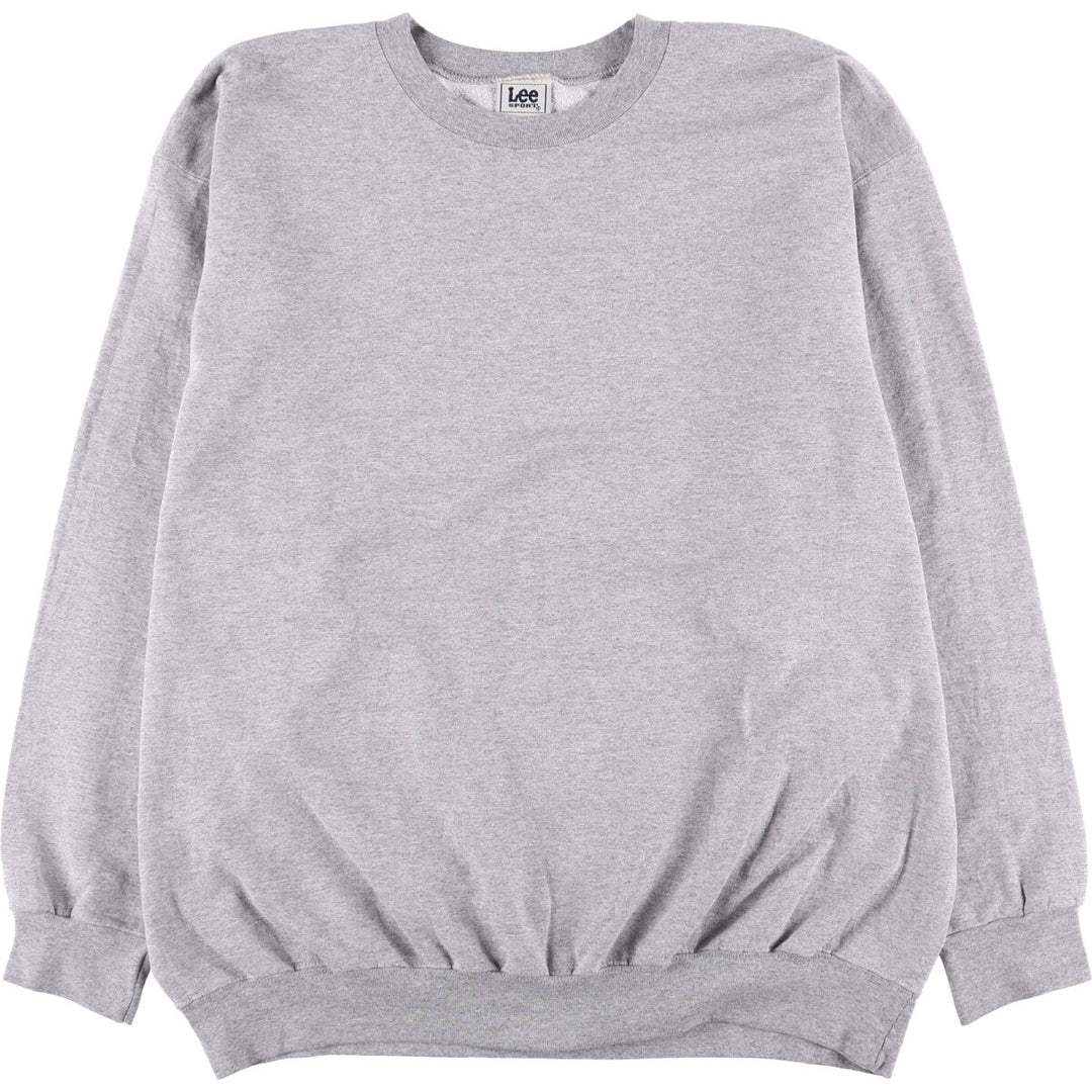 Vintage Lee SPORT plain blank sweatshirt from the 90'S to 00s, size XL, for men. cotton gray type Vintage Second Hand