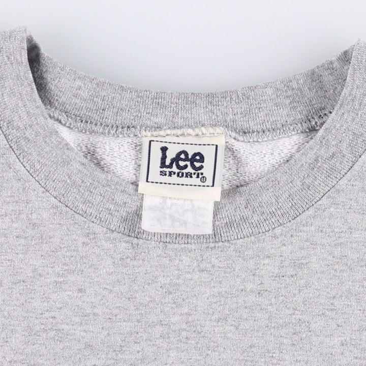 Vintage Lee SPORT plain blank sweatshirt from the 90'S to 00s, size XL, for men. cotton gray type Vintage Second Hand