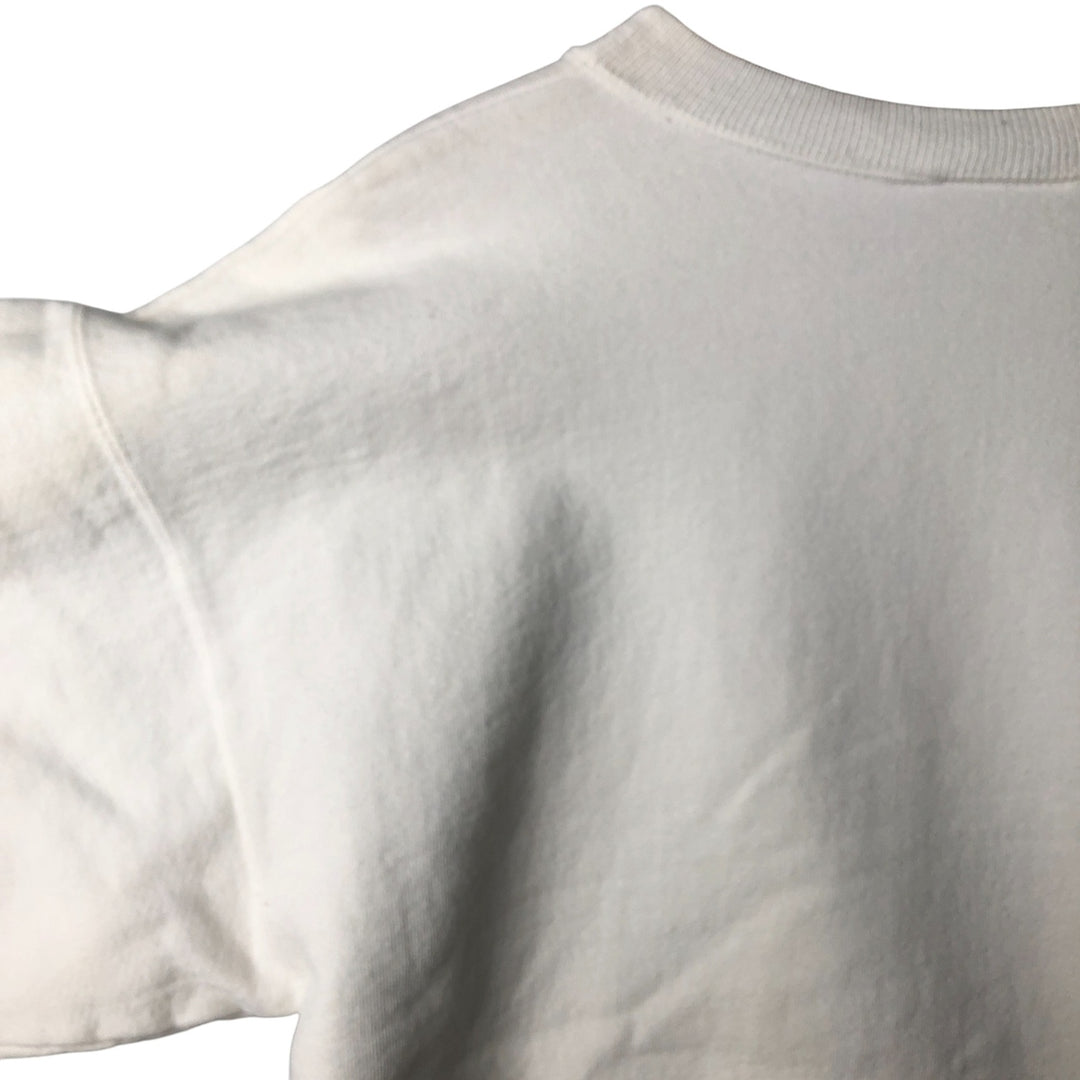 Vintage 90s-00'S Hanes Superheavy Cotton plain blank sweatshirt, men's size XL unclear white type Vintage Second Hand