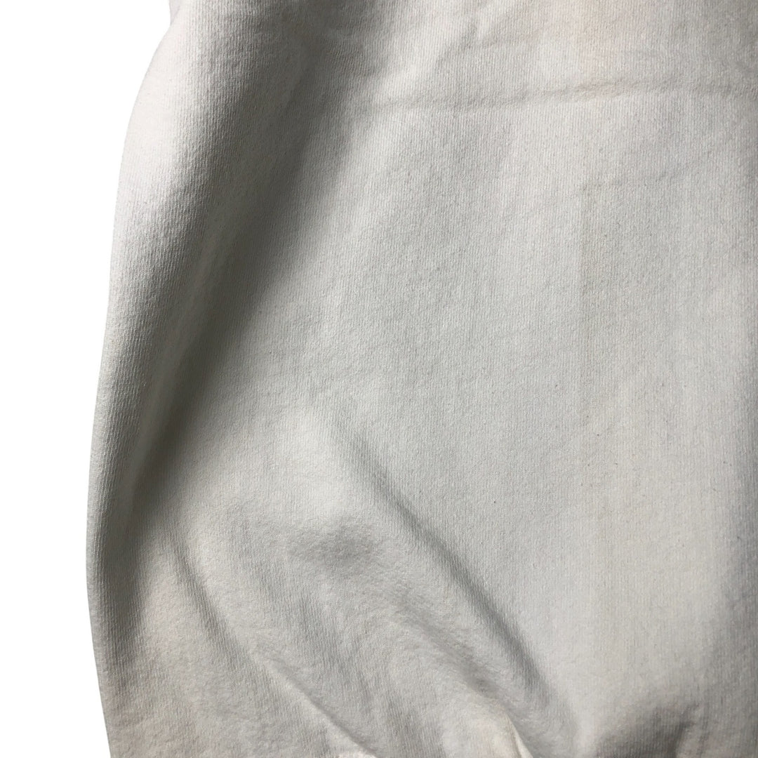 Vintage 90s-00'S Hanes Superheavy Cotton plain blank sweatshirt, men's size XL unclear white type Vintage Second Hand