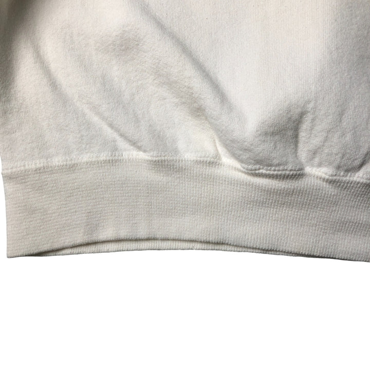 Vintage 90s-00'S Hanes Superheavy Cotton plain blank sweatshirt, men's size XL unclear white type Vintage Second Hand