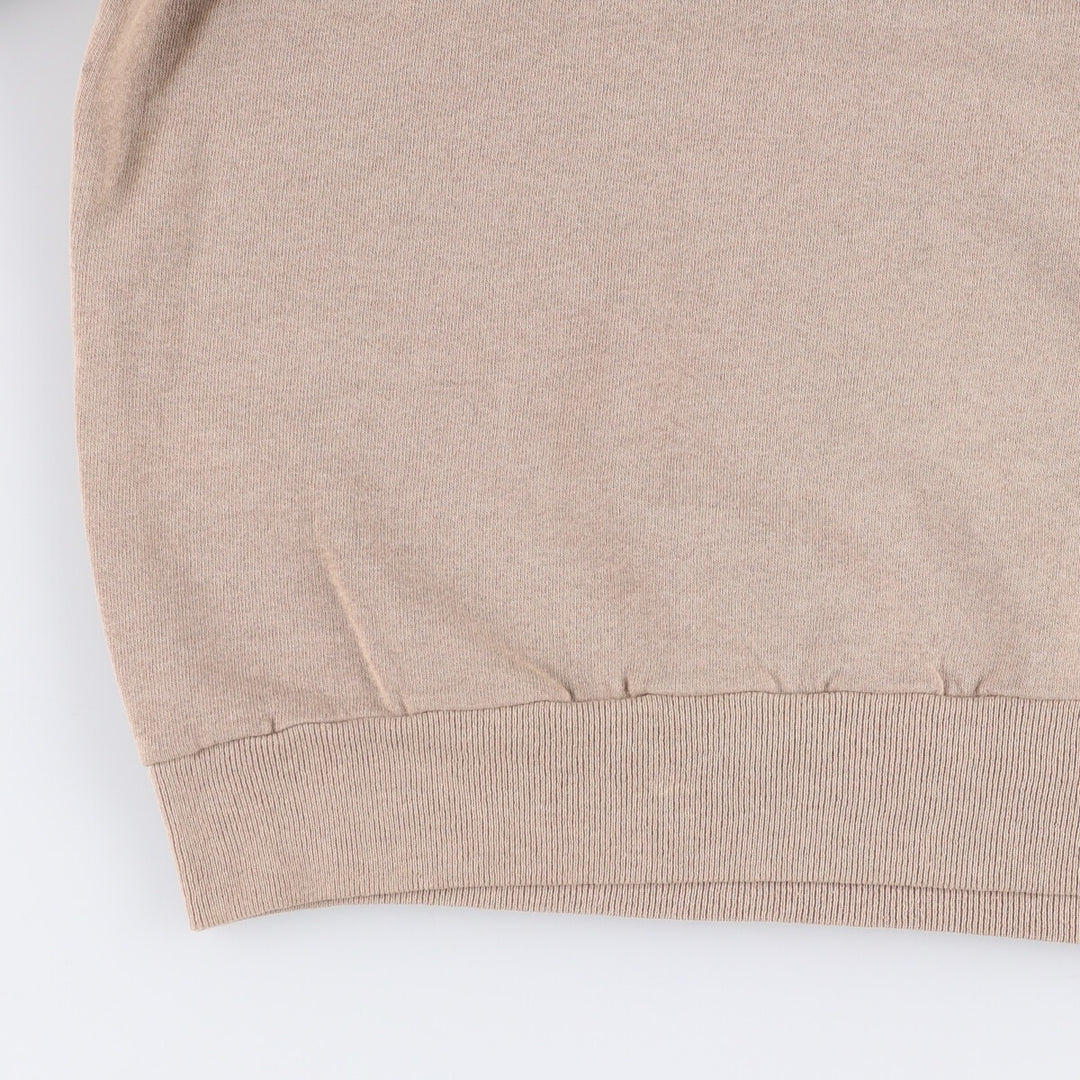 Vintage 80s-90'S Jerzees Russell plain blank sweatshirt, made in the USA, size L, men's cotton Beige type Vintage Second Hand