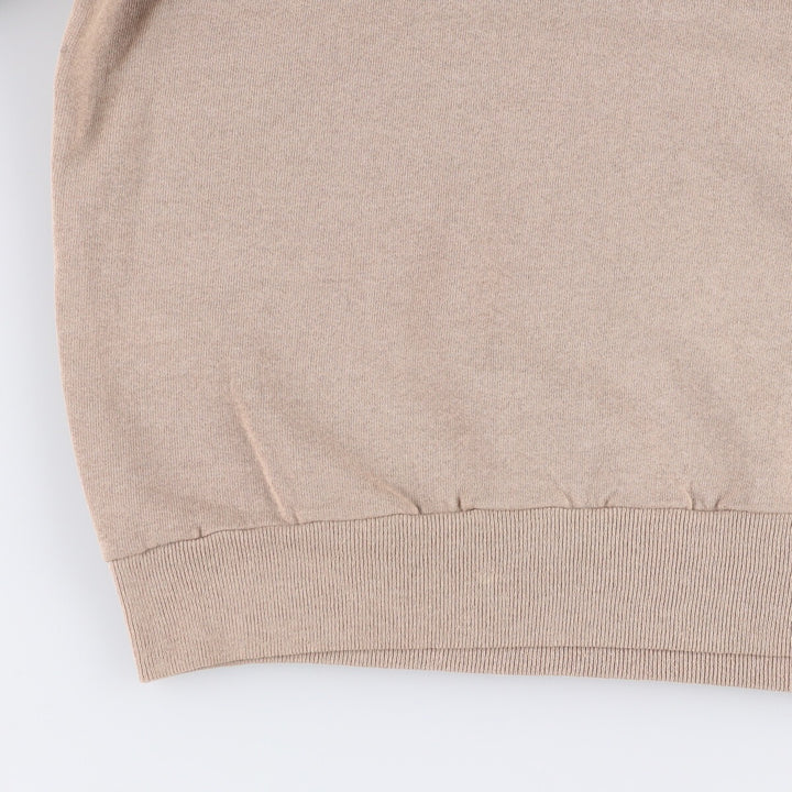 Vintage 80s-90'S Jerzees Russell plain blank sweatshirt, made in the USA, size L, men's cotton Beige type Vintage Second Hand