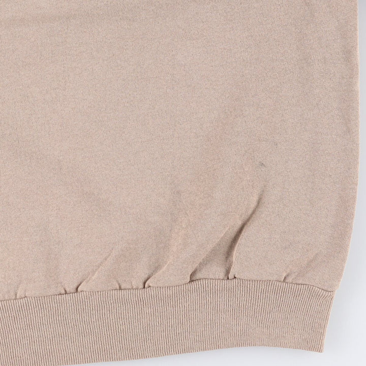 Vintage 80s-90'S Jerzees Russell plain blank sweatshirt, made in the USA, size L, men's cotton Beige type Vintage Second Hand