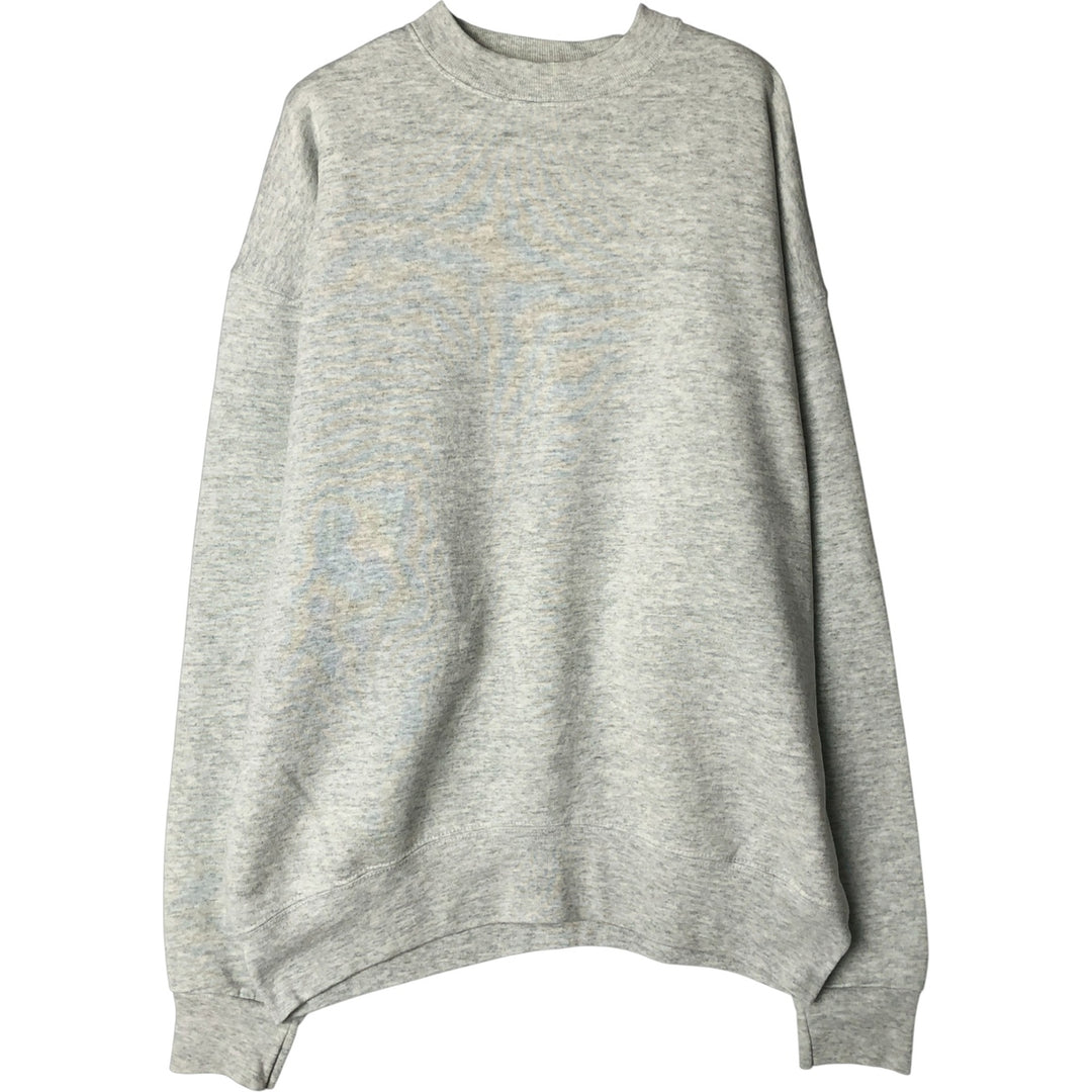 90'S Fruit of the Loom Plain Blank Sweatshirt, Made in USA, Men's XL, Vintage cotton pale white type Vintage Second Hand