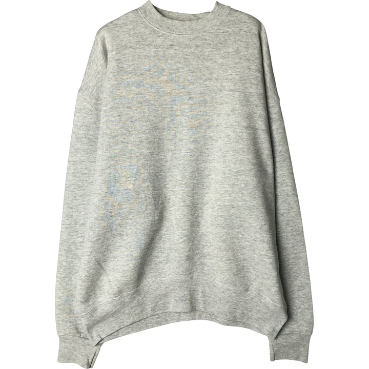 90'S Fruit of the Loom Plain Blank Sweatshirt, Made in USA, Men's XL, Vintage cotton pale white type Vintage Second Hand