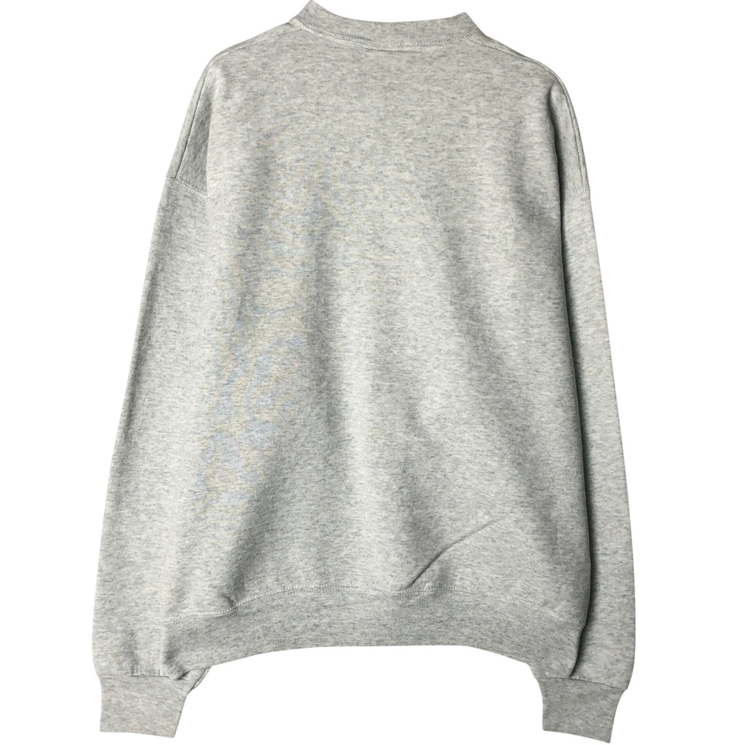 90'S PRO SPIRIT plain blank sweatshirt, made in USA, men's XL size, vintage cotton pale white type Vintage Second Hand