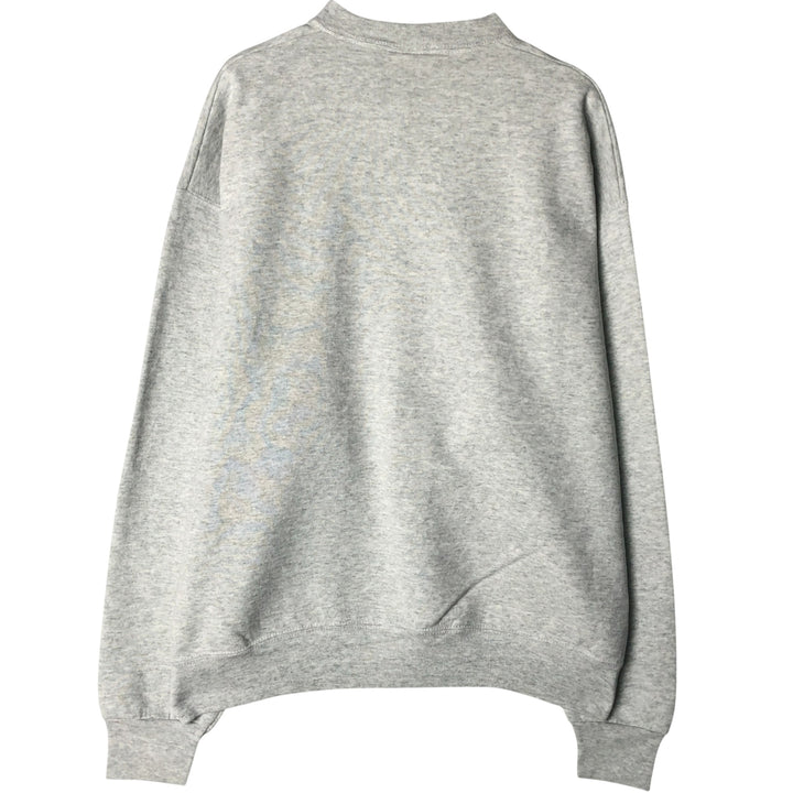 90'S PRO SPIRIT plain blank sweatshirt, made in USA, men's XL size, vintage cotton pale white type Vintage Second Hand