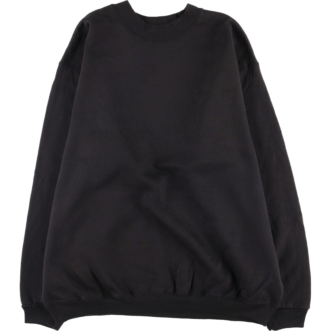 Vintage 90'S Hanes HER WAY plain blank sweatshirt, size L, men's cotton black type Vintage Second Hand